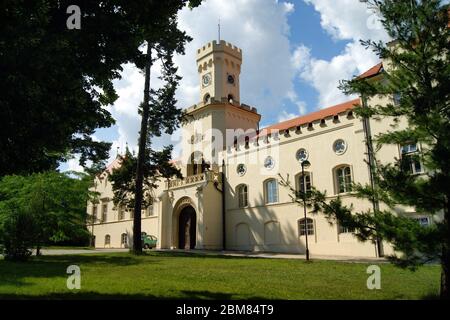 Burg Sokolnice, Sitz Napoleons nach der Schlacht von Austerlitz im Jahr 1805, Sokolnice,`s-Bezirk Brno-Country, Tschechische Republik Stockfoto